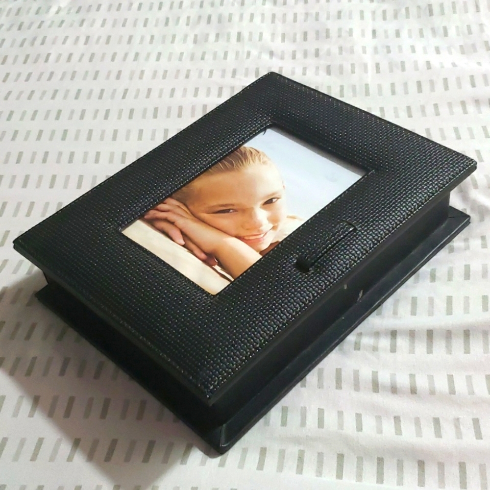 Black Leather Photo Box